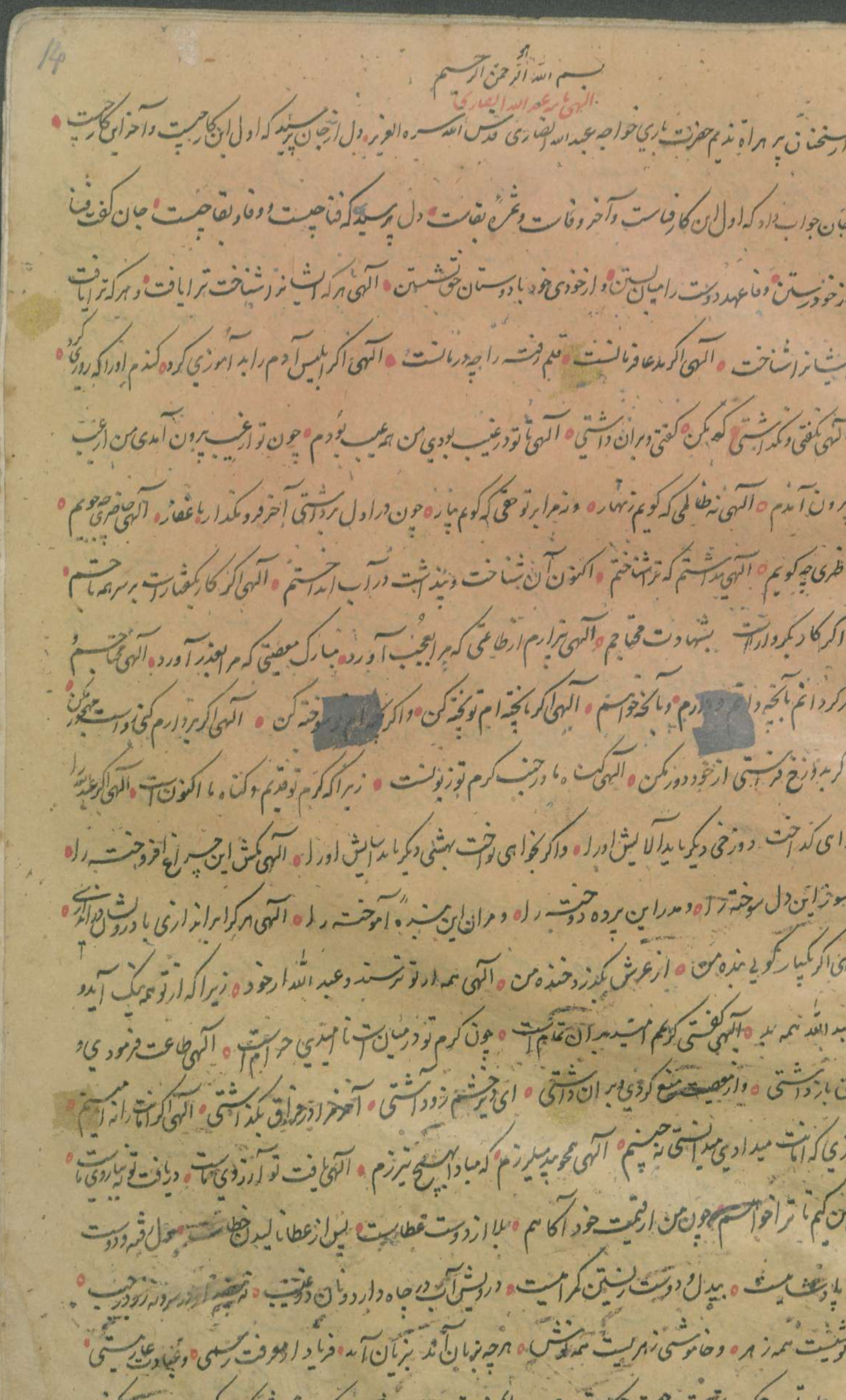 Anṣārī's ilāhī-nāma